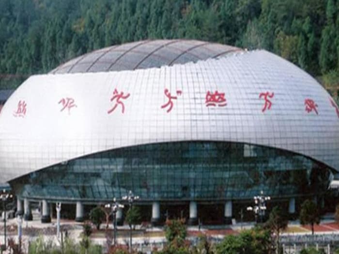 红桥体育中心球形网架加工安装